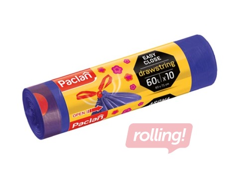Atkritumu maisi Paclan, sasienami, aromatizēti, 60 l, 10 gab.