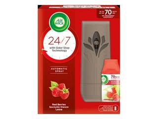Gaisa atsvaidzinātājs Air Wick Freshmatic Red Berries, turētājs + rezerve, 250ml