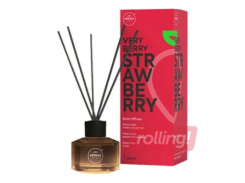 Aromātiskie kociņi Aroma Home Modern Fruits, Strawberry, 50ml