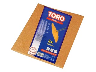 Grīdas lupata LUX TORO, 50 x 60 cm, 3 gab., oranža