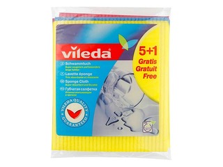 Mitrumu uzsūcošā lupatiņa VILEDA, 5+1 gab.
