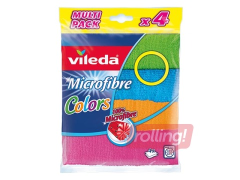 Mikrošķiedras drāna VILEDA  Color, 4 gab.