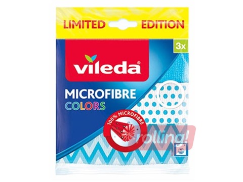 Mikrošķiedras drāna traukiem VILEDA Microfibre, 3 gab.