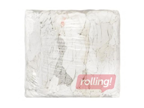 Tehniskās lupatas, baltas, negrieztas, 10kg