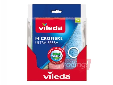 Mikrošķiedras drāna Vileda Ultra Fresh, 3 gab.