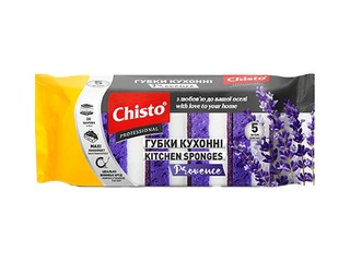 Švammītes trauku mazgāšanai Chisto, Provence, 105x65x45mm, 5 gab.