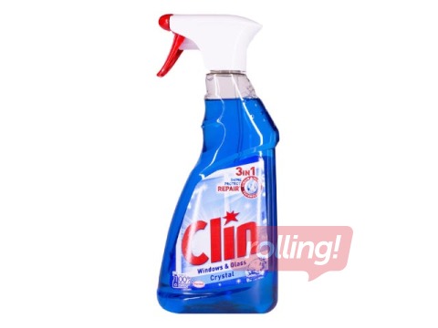 Stikla virsmu tīrīšanas līdzeklis CLIN Blue, 500ml