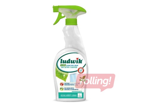 Tīrīšanas līdzeklis stiklam un spoguļiem, Ludwik eco, 750 ml
