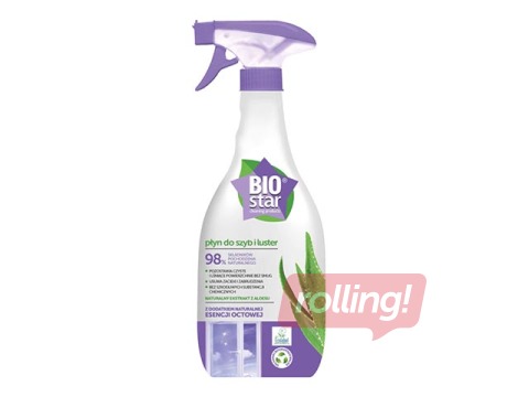 Tīrīšanas līdzeklis stiklam un spoguļiem, BIOstar, 700 ml