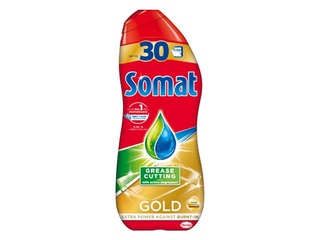 Trauku mazgāšanas želeja trauku mašīnām Somat Gold Anti-grease, 540 ml