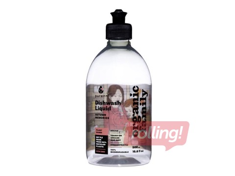 Ekoloģisks trauku mazgāšanas līdzeklis jutīgai ādai PURENN, ar alveju un brūklenēm, 500ml