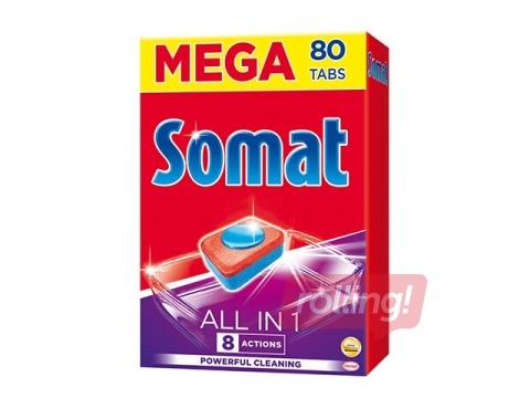 Tabletes trauku mazgājamai mašīnai SOMAT all in one, 80gb