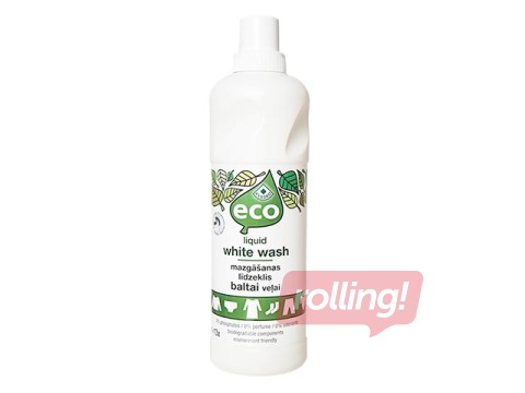 Šķidrais veļas mazgāšanas līdzeklis baltajai veļai ECO, 1l