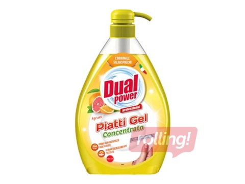 Trauku mazgāšanas līdzeklis, Dual Power Citrus Fruits, koncentrāts, 1L