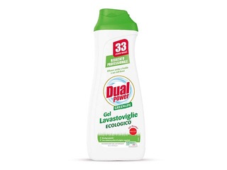 Ekoloģiskā trauku mazgāšanas želeja automātiem Dual Power Greenlife Gel Lavastoviglie, 660ml