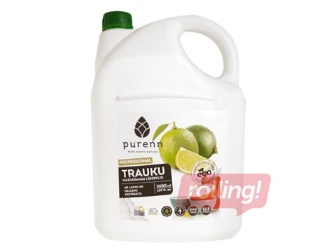 Trauku mazgājamais līdzeklis ar mellenēm un laimu, Purenn 5l