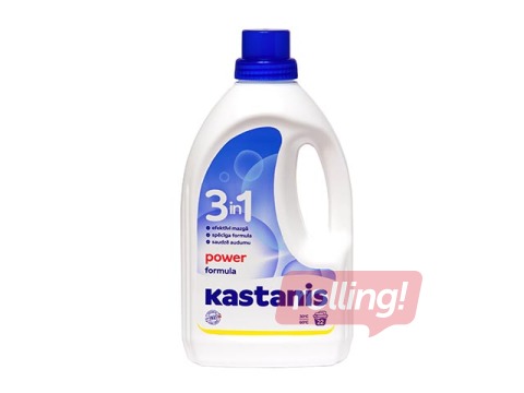 Veļas mazgāšanas līdzeklis Kastanis, 3in1 Power formula, Ocean, 900ml