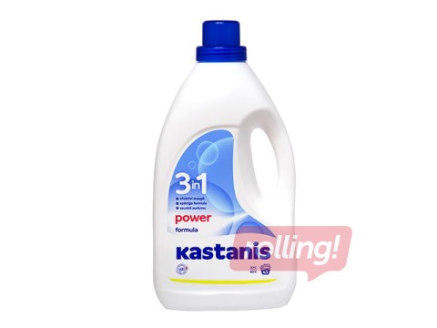 Veļas mazgāšanas līdzeklis Kastanis, 3in1 Power formula, Ocean, 1800ml
