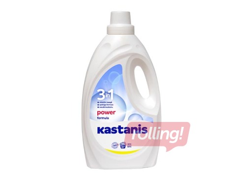 Veļas mazgāšanas līdzeklis Kastanis, 3in1 power formula, 2700ml