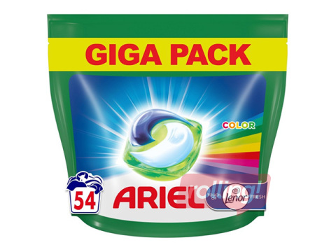 Veļas mazgāšanas kapsulas, Ariel All-in-1, Touch of Lenor, Color, 54 gab.