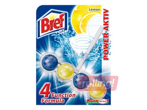 Tualetes bloks Bref Power Aktiv Lemon, 50 g