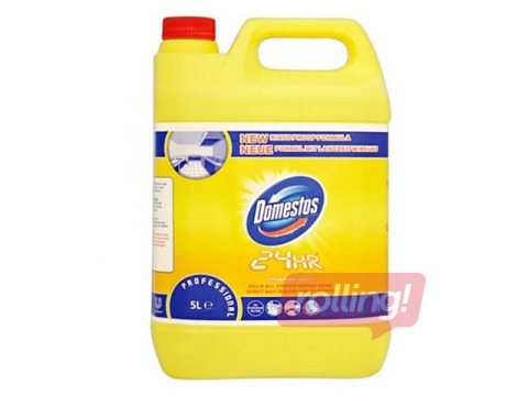 Dezinfekcijas tīrīšanas līdzeklis Domestos Professional Citrus Fresh, 5L 