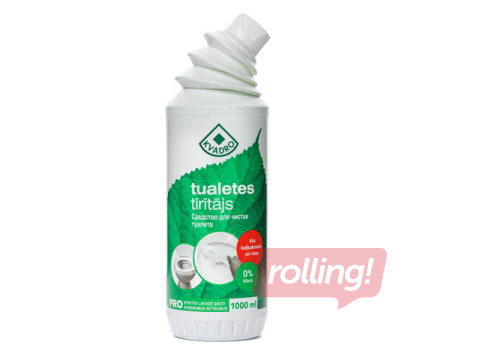 Tualetes tīrīšanas līdzeklis, kaļķakmens un rūsa KVADRO, 1L