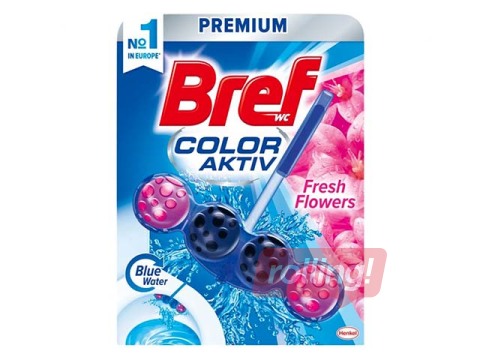 Tualetes bloks Bref Color  Aktiv Fresh Flowers, 50 g