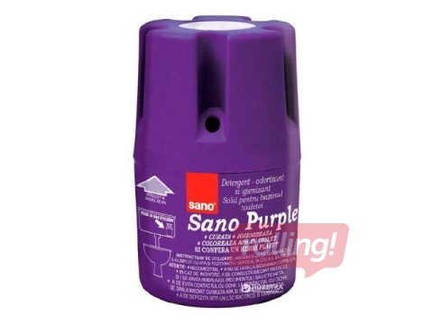 Tualetes bloks skalojamai kastei Sano Purple, 150gr