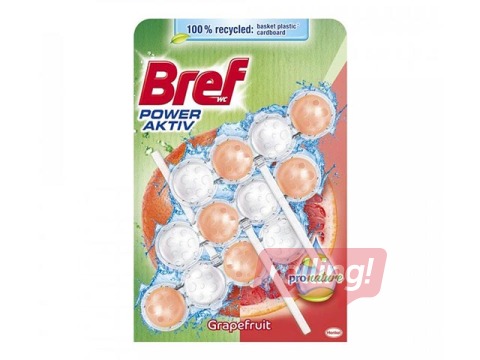 Tualetes bloks Bref Pro Nature grapefruit, 3 gab. x 50g.