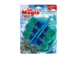 Tualetes bloks, La Magie Aqua Premium, Eucalyptus Trio, 3x40g