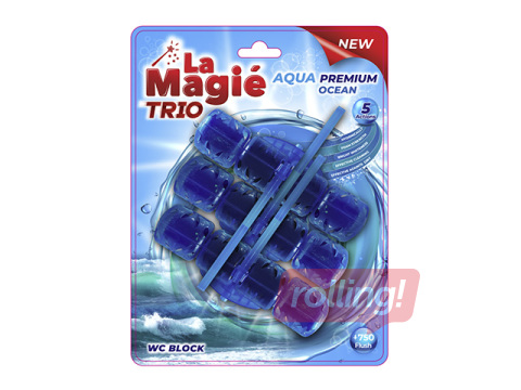 Tualetes bloks, La Magie Aqua Premium, Ocean Trio, 3x40g