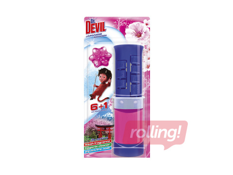 Tualetes poda tīrītājs un atsvaidzinātājs, Dr.Devil, ar dozatoru, Japanese Garden, 7gab.