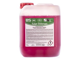 Universāls virsmu mazgāšanas un dezinfekcijas līdzeklis pārtikas ražotnēm Tulpe Detersan, 5 l