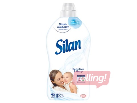 Veļas mīkstinātājs SILAN Sensitive 1375ml