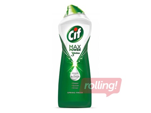 Virsmu tīrīšanas krēms ar balinātāju CIF Max Power Spring Fresh, 650ml