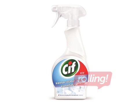 Tīrīšanas līdzeklis vannas istabai ar izsmidzinātāju CIF, 500ml