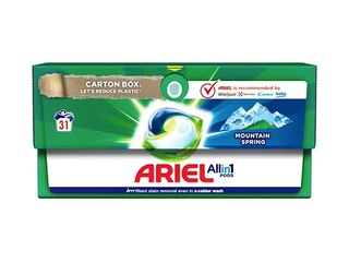 Veļas mazg.kapsulas Ariel Mountain Spring, 31gab.