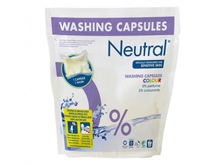 NEUTRAL veļas mazgāšanas kapsulas krāsainai veļai, 22x35ml