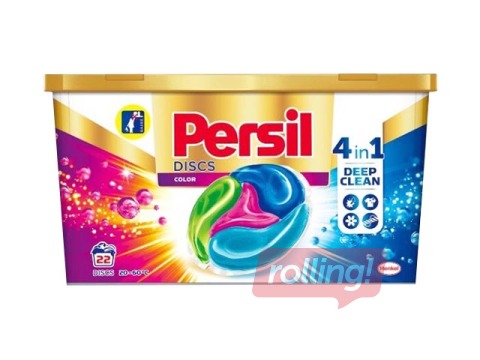 Veļas mazgāšanas kapsulas PERSIL Color, 22gb