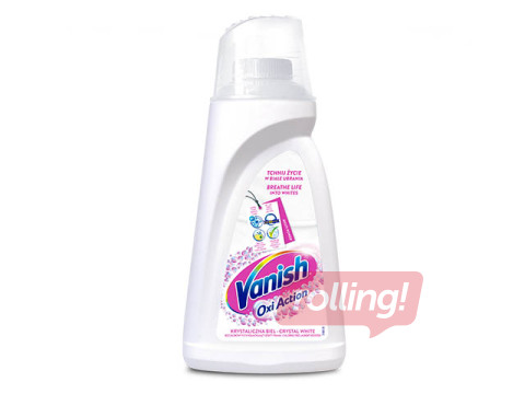 Veļas traipu tīrītājs Vanish Oxi Action White, gēls baltai veļai, 1L