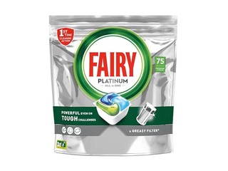 Tabletes trauku mazgājamai mašīnai Fairy Platinum, 75 gab.