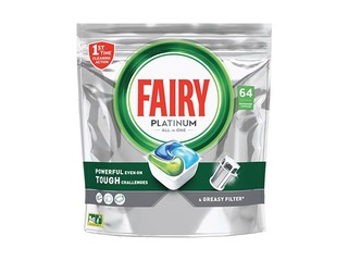 Tabletes trauku mazgājamai mašīnai Fairy Platinum, 64 gab.