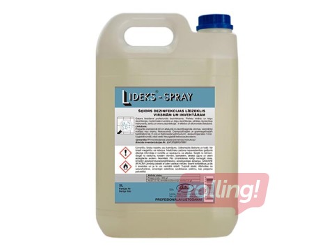 Dezinfekcijas līdzeklis virsmām Lideks-Spray, 5 L