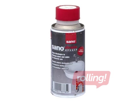 Kanalizācijas cauruļu tīrīšanas līdzeklis Sano Sanodrain, 200g