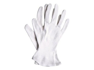 Viesmīļu pirkstaiņi art.RWK, kokvilnas, balti, M/8