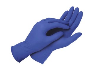 Cimdi nitrila bez pūdera Medline Sensicare, M, 200 gab., zili
