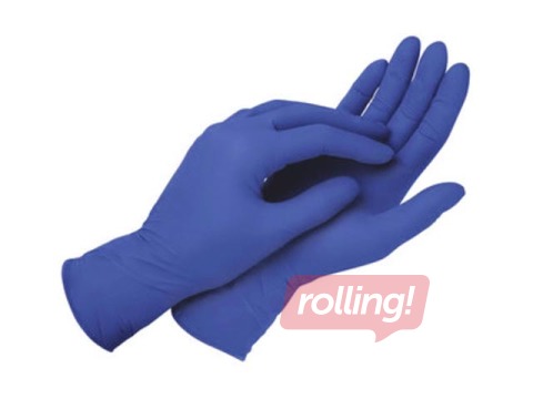 Cimdi nitrila bez pūdera Medline Sensicare, XL, 180 gab., zili