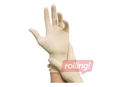 Cimdi lateksa bez pūdera MaiMed- Soft PF L, baltie, 100 gab.