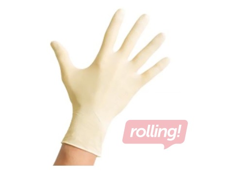 Cimdi lateksa bez pūdera MaiMed- Soft PF XS, baltie, 100 gab.